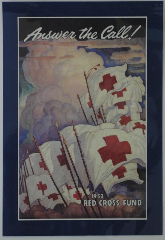 American Red Cross fundraising poster, 'Answer the Call! 1953 Red Cross ...