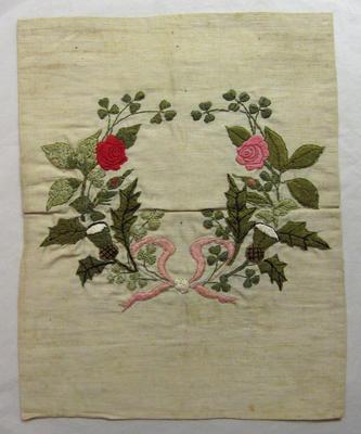 Piece of embroidery worked by wounded