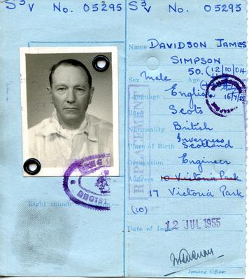Identity Card for James Davidson