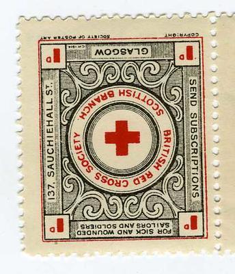 Postage stamp: British Red Cross Society, Scottish Branch, 1914