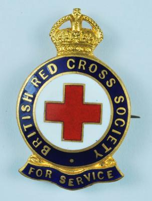 British Red Cross For Service badge
