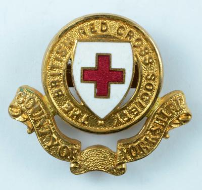 British Red Cross cap badge