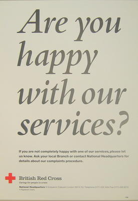 poster: Are you happy with our services?