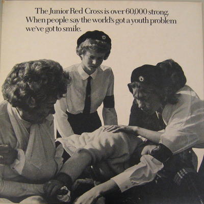 Cardboard poster advertising The Junior Red Cross; Printed Docs (museum)/poster; 1907/4(6)