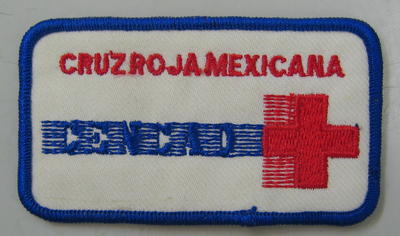 Cloth badge: Cruz Roja Mexicana