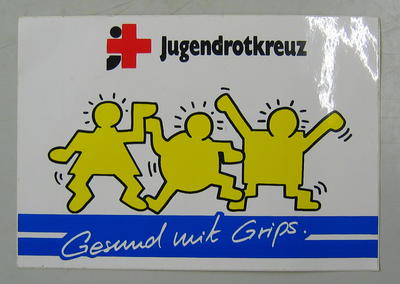 Sticker: Jugendrotkreuz. Gesund mit Grips.
