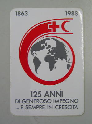 Sticker: 1863-1988 125 Anni Di Generoso Impegno ... E Sempre In Crescita