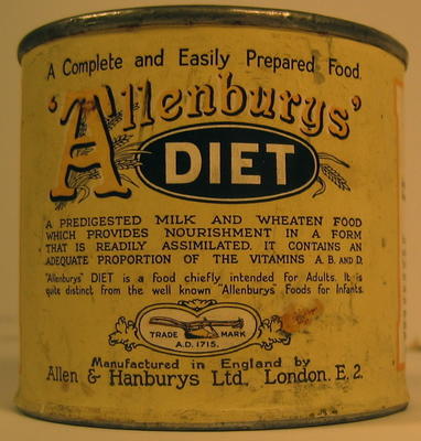 Tin of Allenburys' Diet