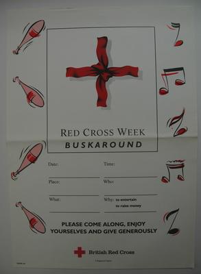 poster: 'Red Cross Week Buskaround/2-8 May 1993'
