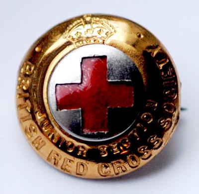 Badge: British Red Cross Society Junior Section.