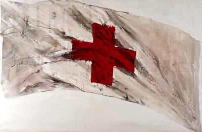 Painting of 'British Red Cross Flag'