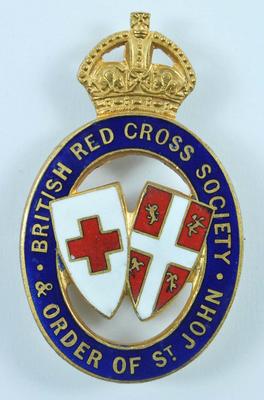 Badge: British Red Cross Society Order of St John