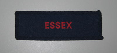 Essex cloth flash (red on navy)