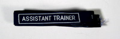 Qualification flash for adult member: ASSISTANT TRAINER.