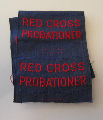 Cloth flash: Red Cross Probationer