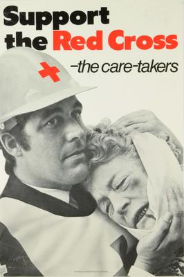 poster: 'Support the Red Cross - the care-takers'