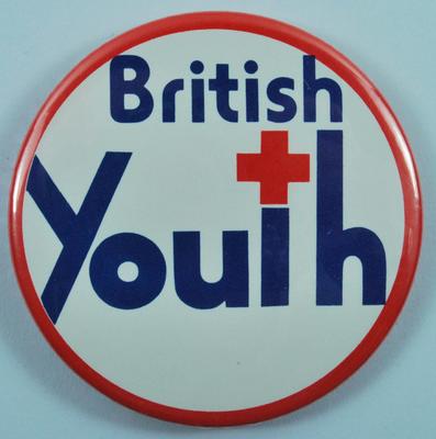 Circular plastic badge: British Youth