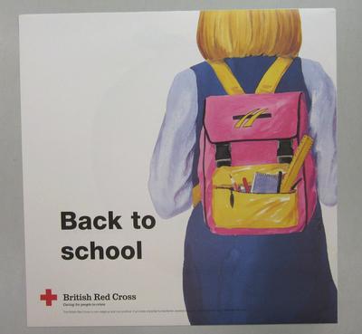 Poster to be used in British Red Cross shops.