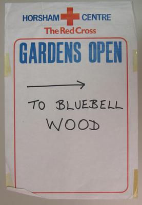 poster used at an Open Garden event