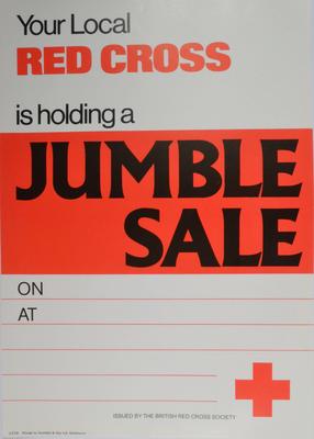 general poster for advertising a jumble sale
