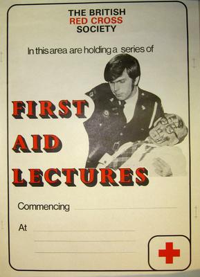 poster advertising first aid lectures