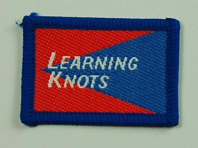 Junior Red Cross Proficiency Badge Learning Knots; British Red Cross; Medals and Badges/badge; 3055/19(2)