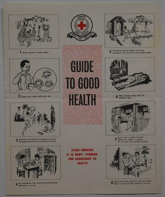 British Red Cross: Junior Red Cross 'Guide to Good Health' poster [for Overseas Branches].