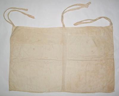 Cloth bag with three ties marked: 'C [or 5] Dr CART BAG - 348 STA HOSP'