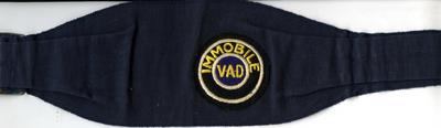 Brassard: Immobile VAD 'Glam/26 No 10967 BRCS'