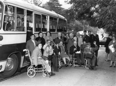 Photographs of Disabled holidays and other events c1960s-1970s: