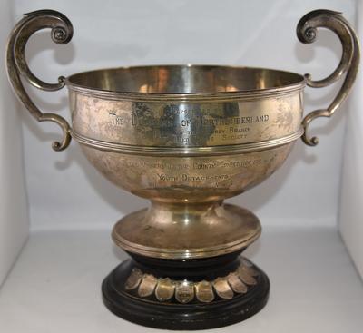 Silver rose bowl trophy presented by the Duchess of Northumberland to the winners of the County Competition for Youth Attachments First Aid and Home Nursing 1945 - 1970