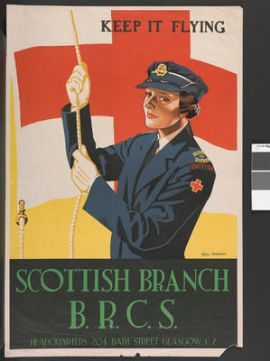 recruitment poster issued by the Scottish Branch B.R.C.S