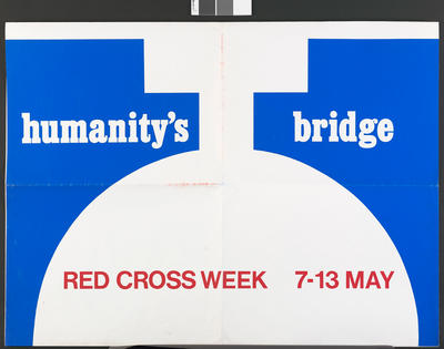 Oversized poster produced for Red Cross Week.