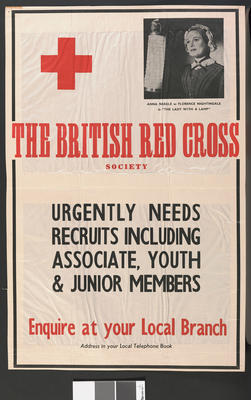 British Red Cross Society recruitment poster