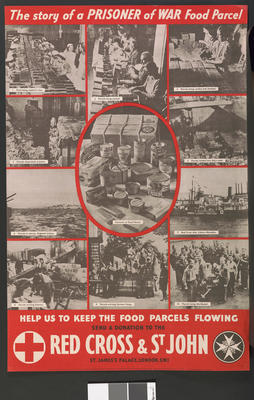 'The Story of a POW food parcel' illustrated with 11 photographs