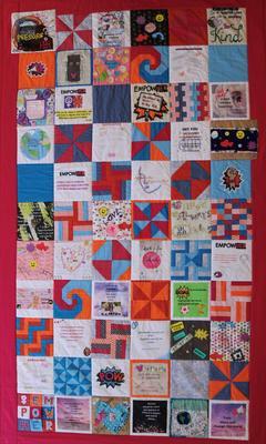 EmpowHER quilt; EmpowHER participants and youth workers; Textiles; 3327