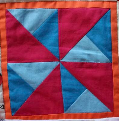 EmpowHER quilt, patch 34; Alice Farrell; Textiles/quilt; 3327.34