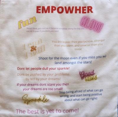 EmpowHER quilt, patch 55; Bolton Lads and Girls Club; Textiles; 3327.55