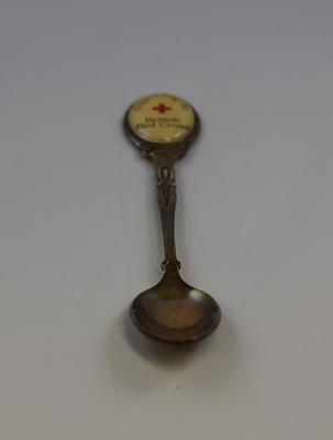 Souvenir Red Cross spoon with decorative handle