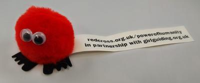 Branded Red Cross logobug with website URL