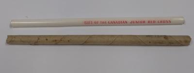 Pencil stamped 'Gift of the Canadian Junior Red Cross'
