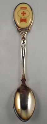 Decorative spoon produced for 125th anniversary of the British Red Cross