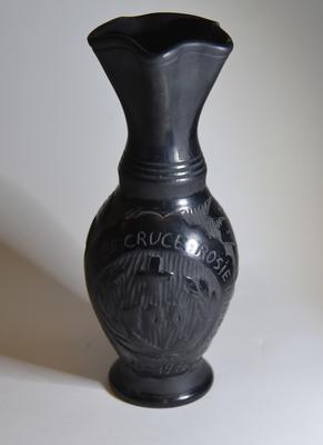 Ceramic vase produced for the 100th anniversary of the Romanian Red Cross