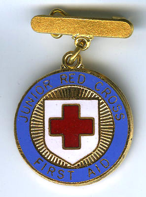 Junior Red Cross Proficiency badge for First Aid