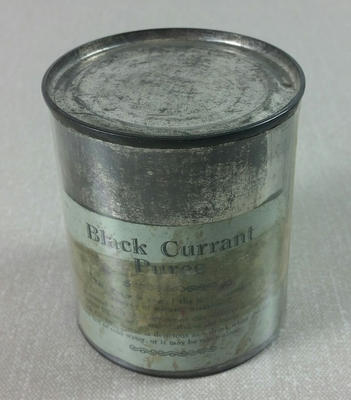 Tin of BlackCurrant Puree