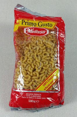 Packet of macaroni from Italy; Relief Work/food relief; H/PAR/2009/6