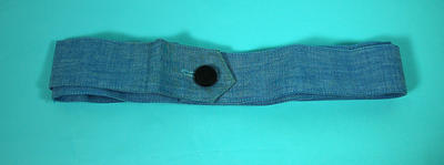 Member's indoor uniform blue cotton dress belt