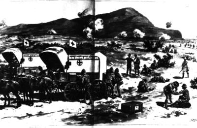 The battle of Magersfontein during the Boer War