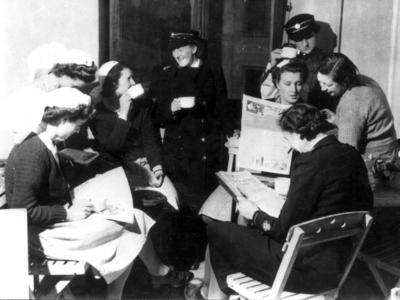 Group of female British Red Cross VADs