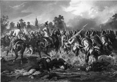 Artists impression of the Battle of Solferino